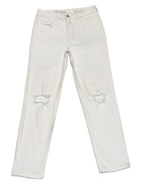 👖👠 PILCRO AND THE LETTERPRESS High-Rise Slim Bright White Stretch Jeans | Sz 27